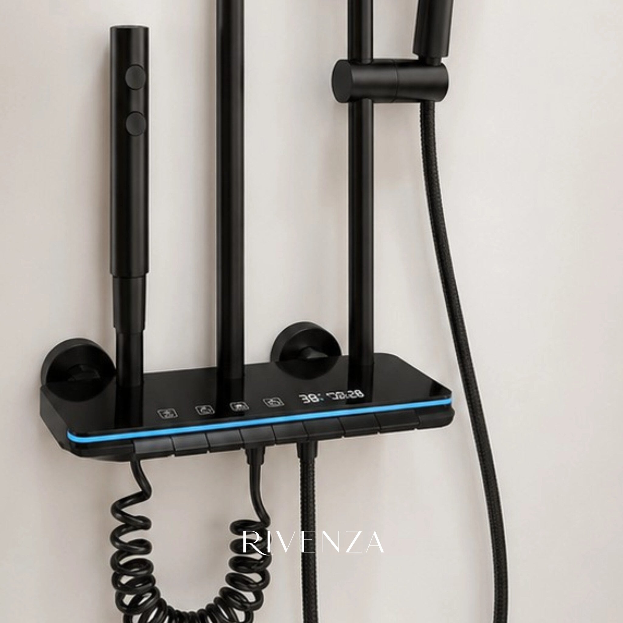 Columna de ducha con repisa