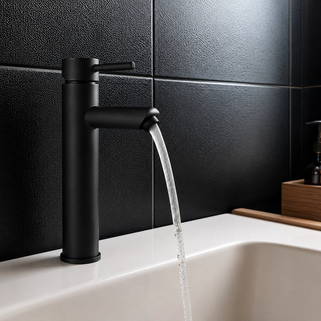 Grifería alta para lavabo