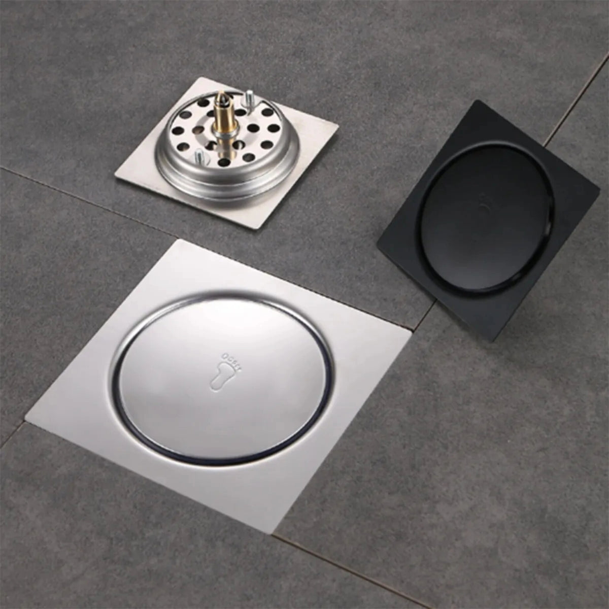 Rejilla de Piso Desague Tip-Top Gris 15x15 | RVZ-48