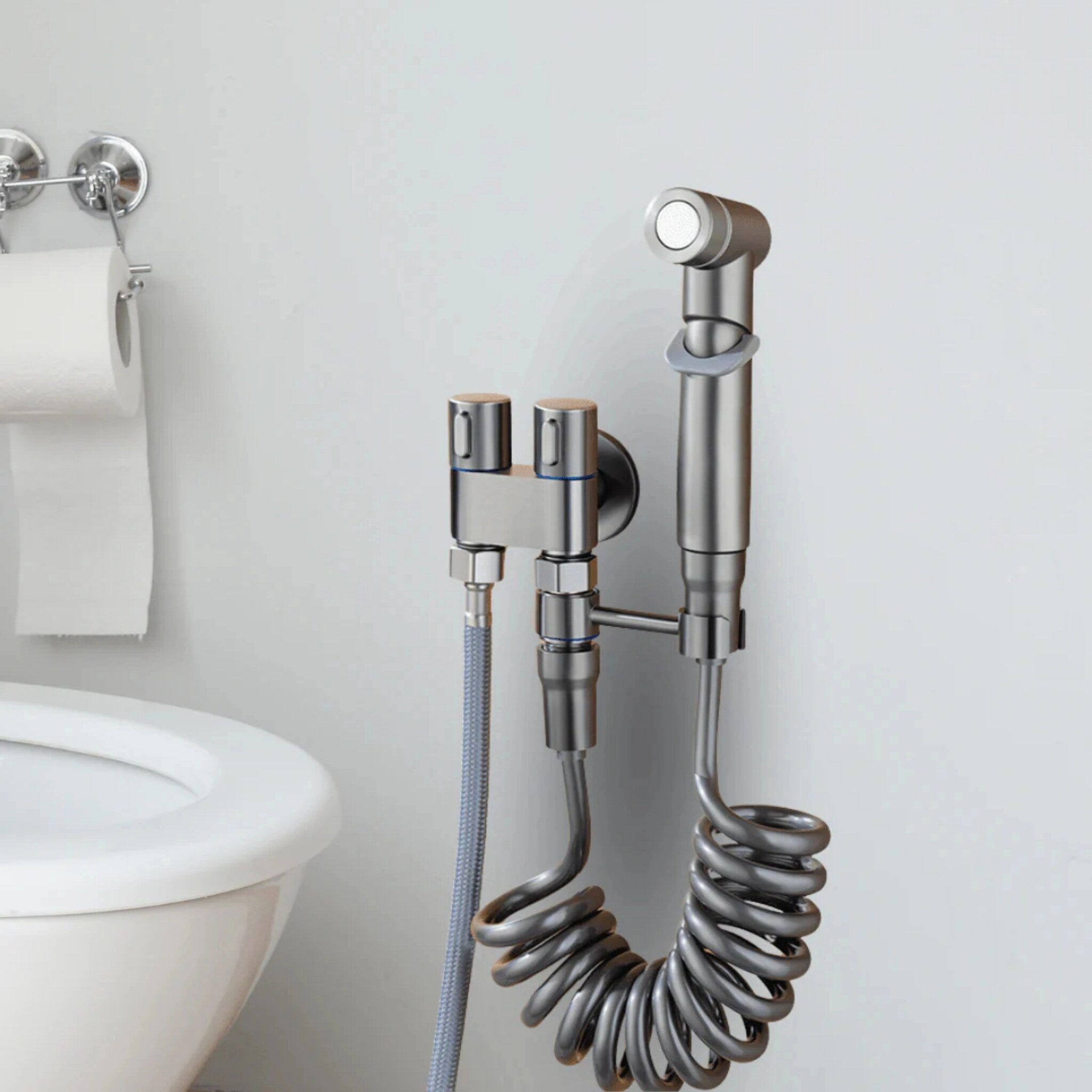 Set higiénico para inodoro (acero inox)