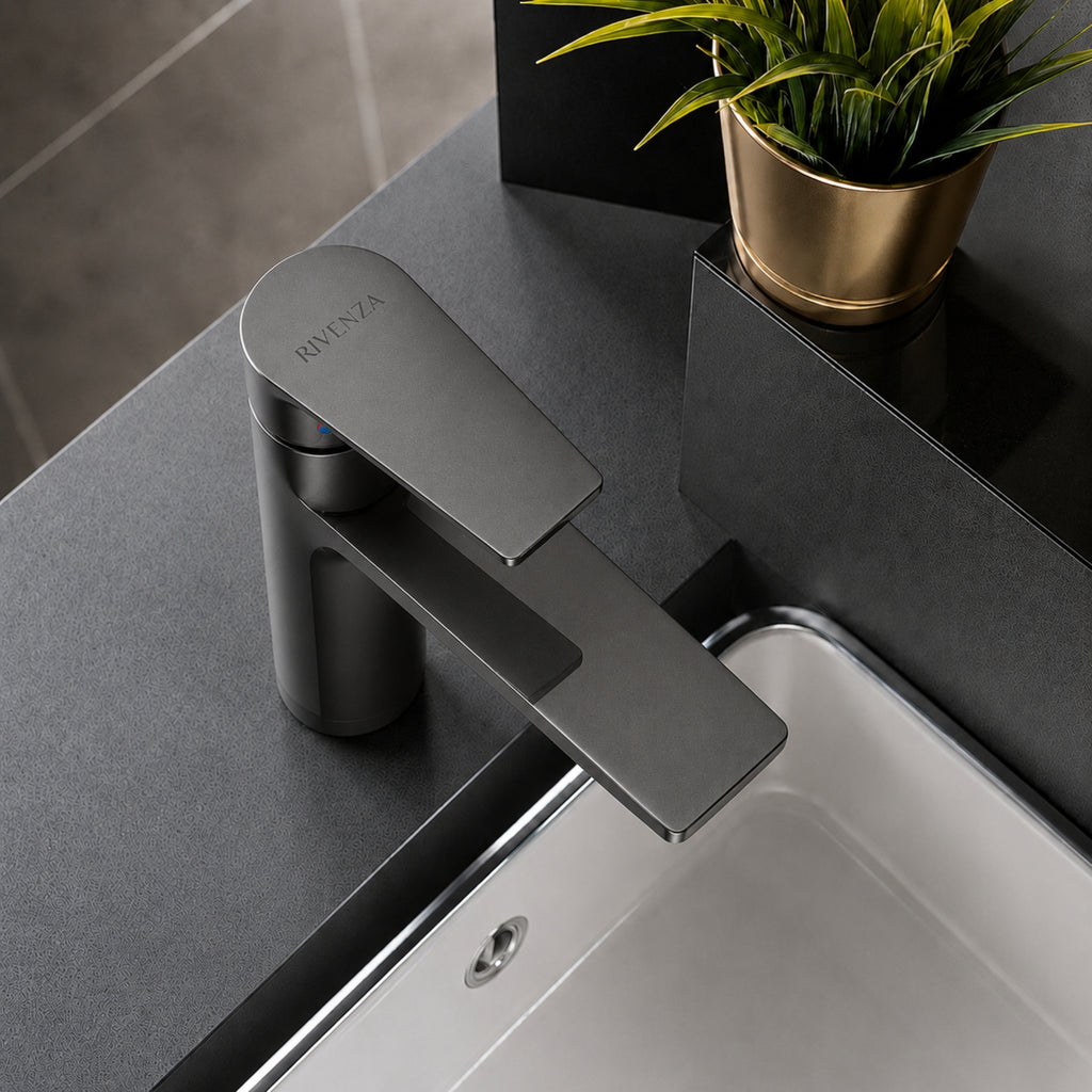 Grifería monomando para lavabo - Gris Grafito