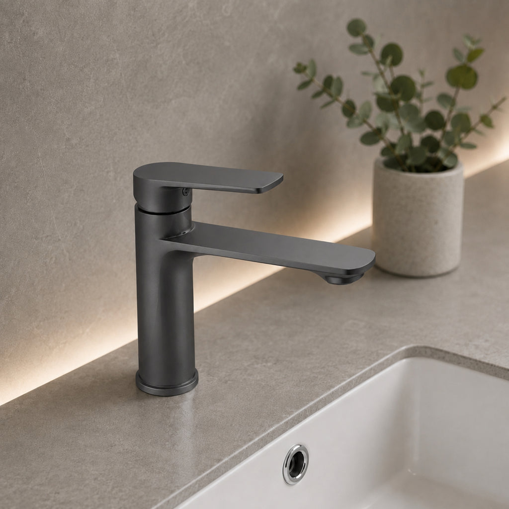 Grifería monomando para lavabo - Gris Grafito