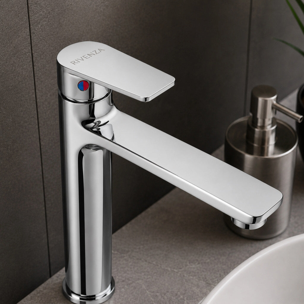 Grifería alta para lavabo