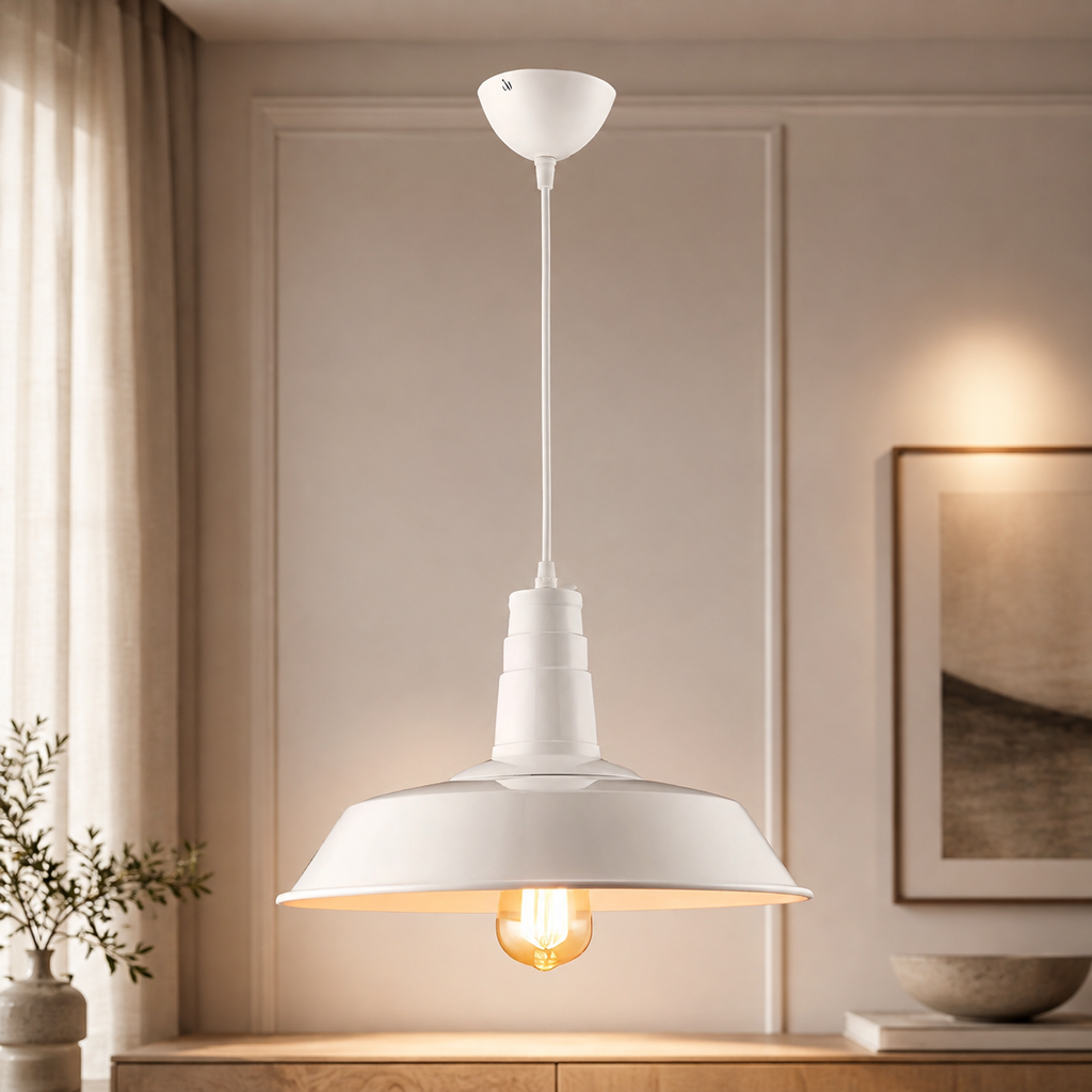 Colgante Vintage Blanco 36cm | RVZ-232