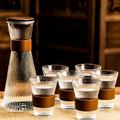 Set Jarra y 6 Vasos Vidrio Transparente | RVZ-141