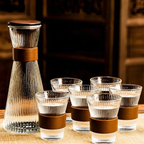 Set Jarra y 6 Vasos Vidrio Transparente | RVZ-141