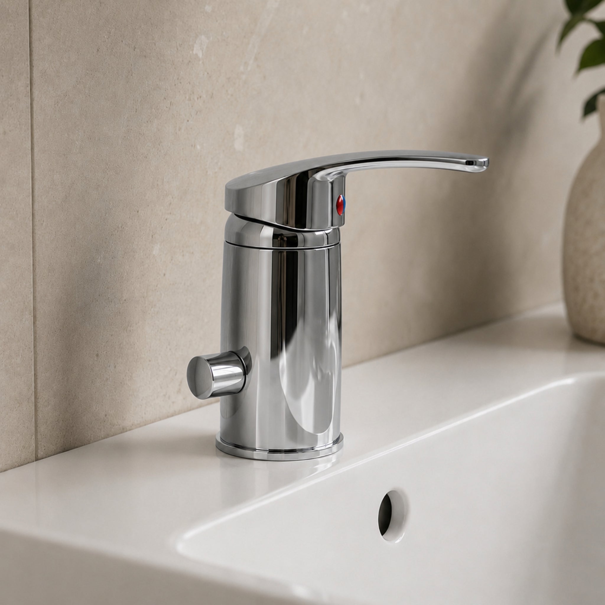 Grifería compacta para lavabo