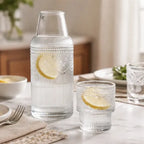 Jarra con Vaso Girasol Vidrio Transparente 1L | RVZ-132