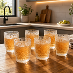 Set Vasos Apilables Vidrio Transparente | RVZ-136