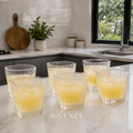 Set 6 Vasos Cuadrados 220ml Transparente | RVZ-145