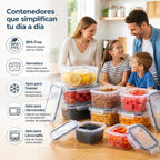 Set 12 Lunch Boxes Contenedores | RVZ-157