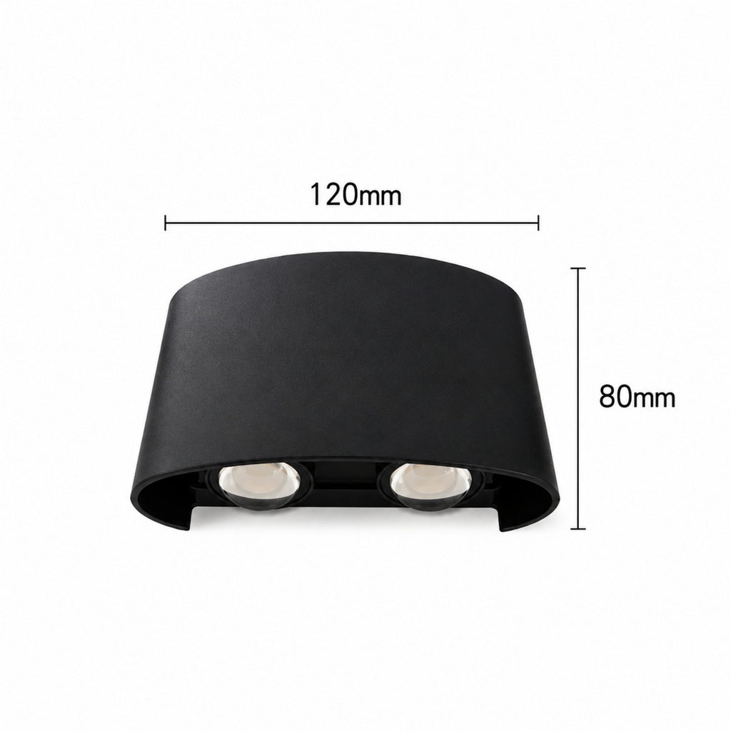 Aplique de Pared Rectangular 12×8cm | RVZ-186 - Vista 3
