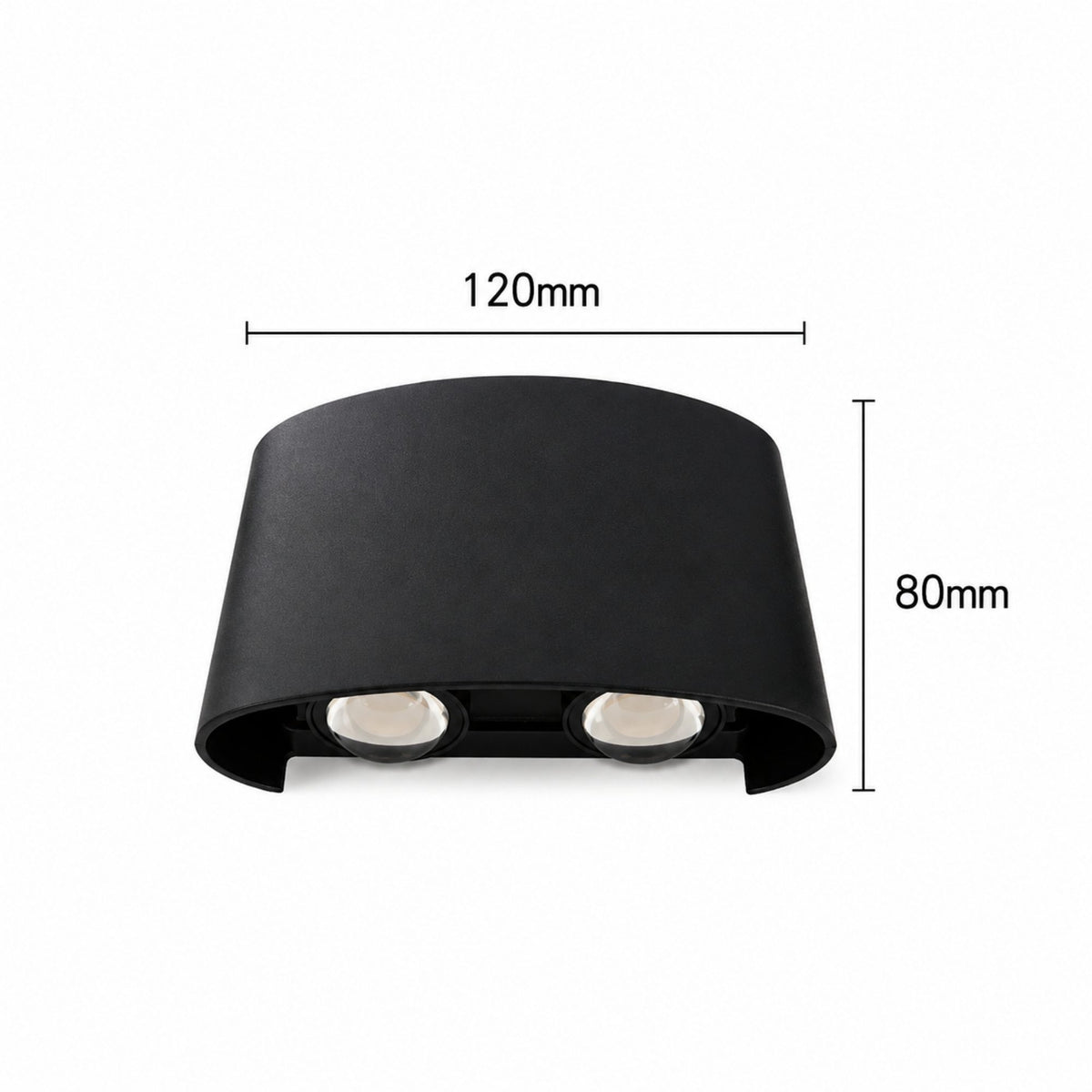 Aplique de Pared Rectangular 12×8cm | RVZ-186 - Vista 3