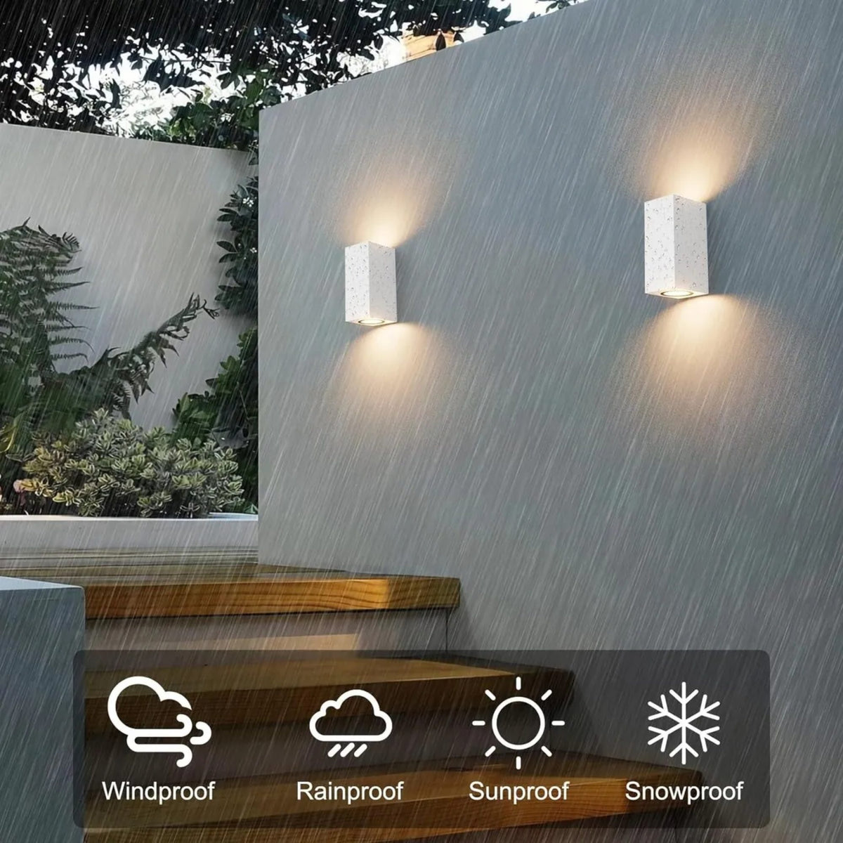 Aplique de Pared Exterior 15.5×6.5cm | RVZ-191