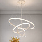 Colgante Anillos 20+40+60cm Blanco | RVZ-194