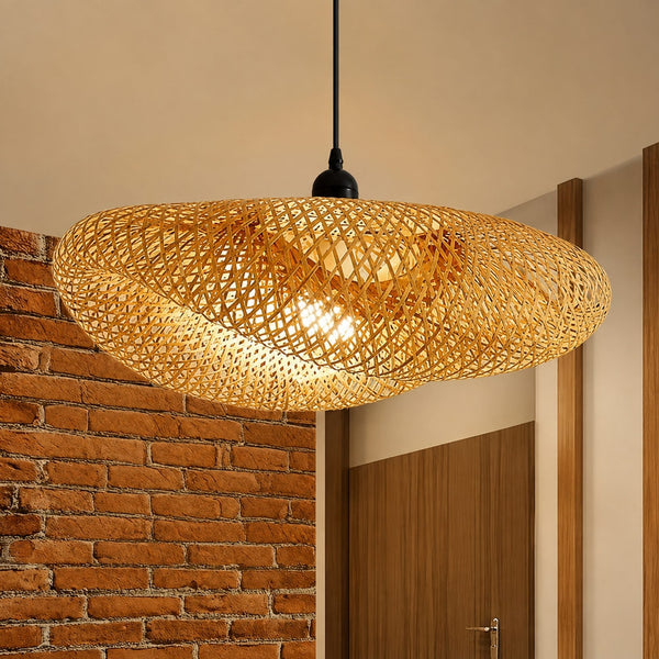 Colgante Ratán Natural 40×25cm | RVZ-201