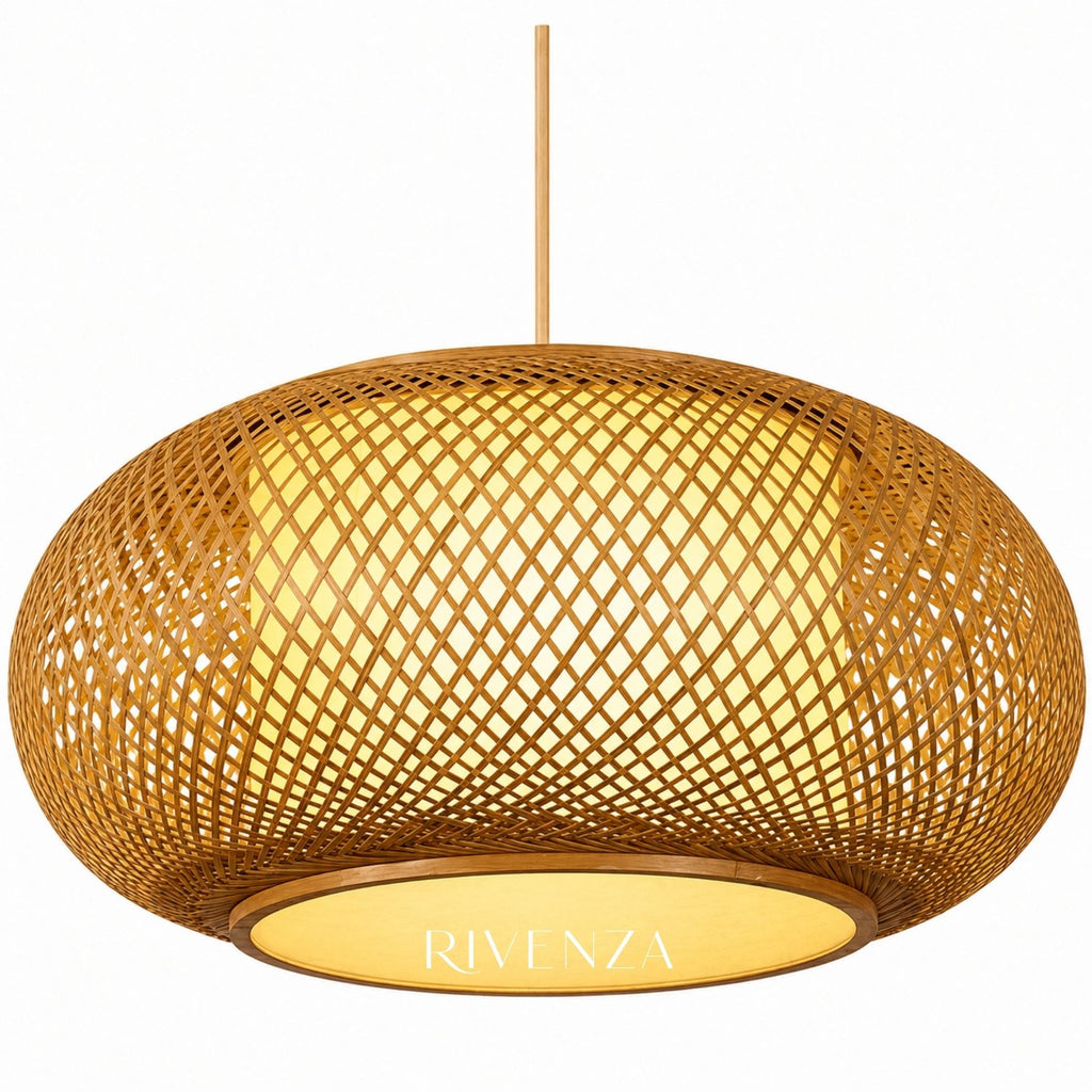 Colgante Ratán Natural 40×20cm | RVZ-208 - Vista 3