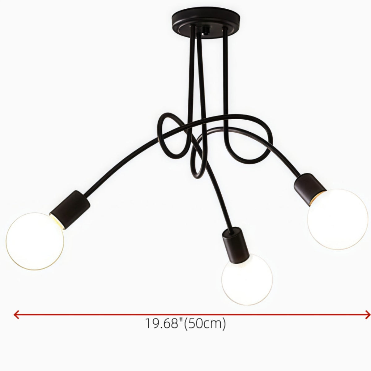 Araña 3 Luces | RVZ-209 - Vista 3