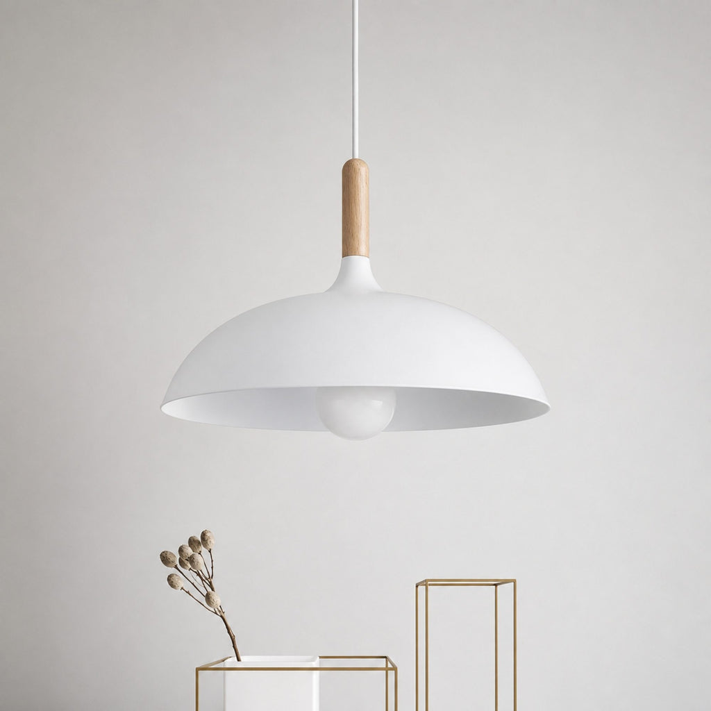 Colgante Luminaria Disco Blanco 35cm | RVZ-212