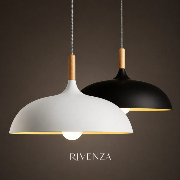 Colgante Luminaria Disco Blanco 35cm | RVZ-212