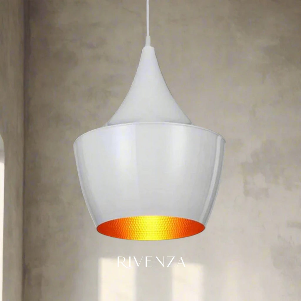Colgante Cono Blanco 23x30cm | RVZ-220