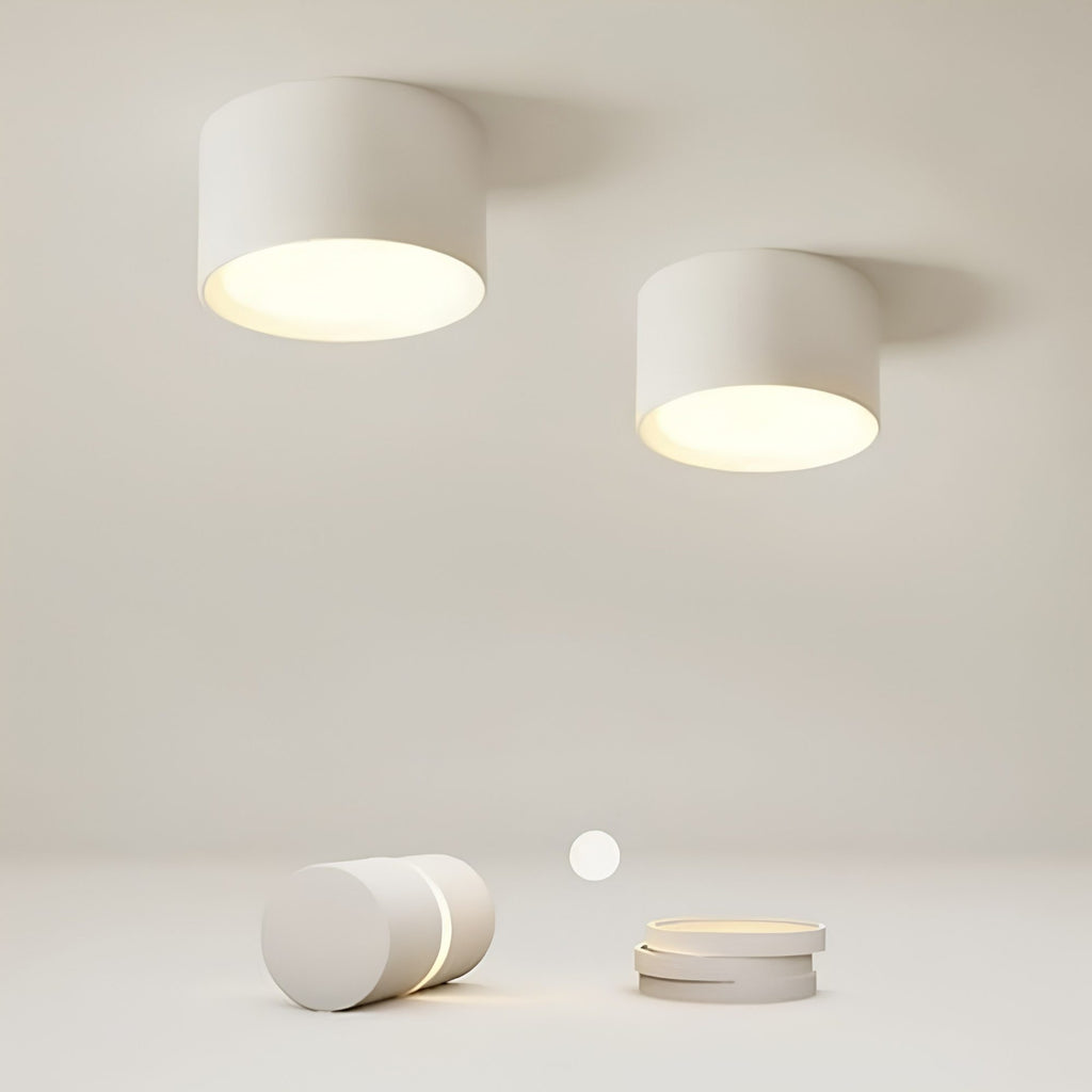 Plafón Luminaria Ojo Negro y Blanco 10.5cm | RVZ-247