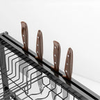 Escurridor Secaplatos Sobre Pileta 85cm Rack 2 Niveles Negro| RVZ-92