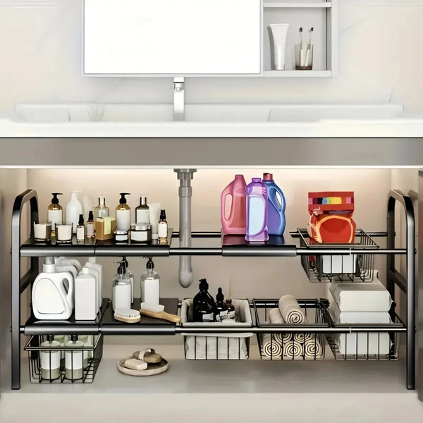 Estante Organizador Bajo Mesada Alacena Cocina Baño | RVZ-93