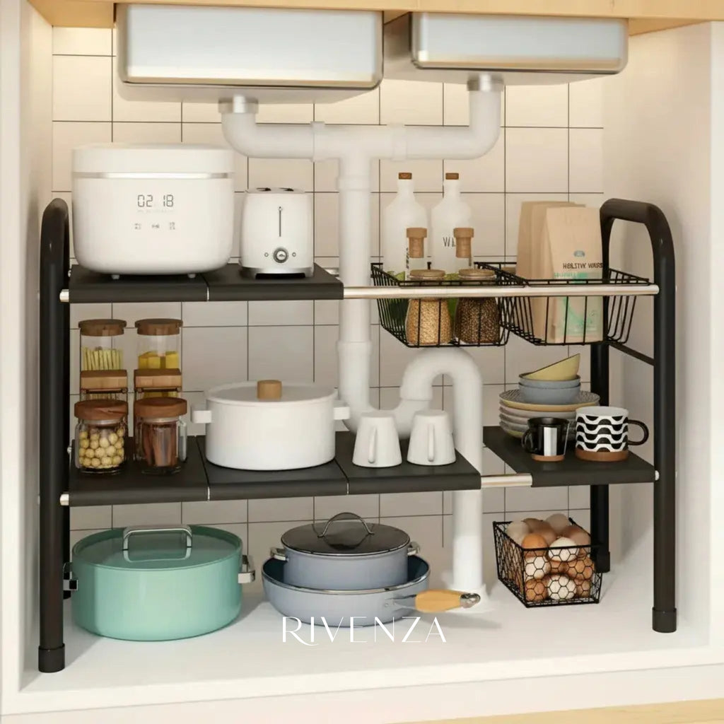 Estante Organizador Bajo Mesada Alacena Cocina Baño | RVZ-93