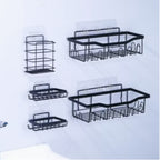 Estante Organizador accesorio Baño Ducha Set X5 Jabonera Adhesivo  | RVZ-99