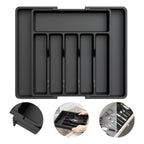Organizador de Cubiertos Extensible Negro | RVZ-104