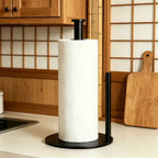 Porta Rollo Servilletero De Mesa Soporte Papel Toalla Cocina Negra | RVZ-108