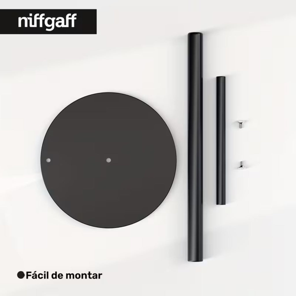 Porta Rollo Servilletero De Mesa Soporte Papel Toalla Cocina Negra | RVZ-108