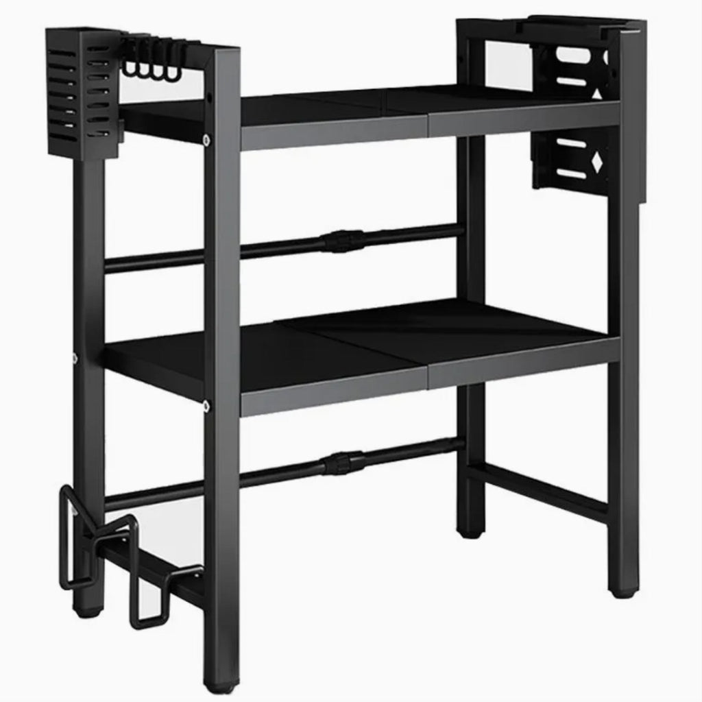 Soporte Organizador Estante Microonadas Extensible 2Nivel 40-60cm | RVZ-113