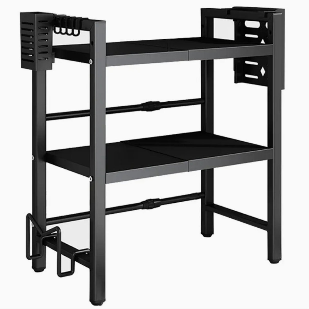 Soporte Organizador Estante Microonadas Extensible 2Nivel 40-60cm | RVZ-113