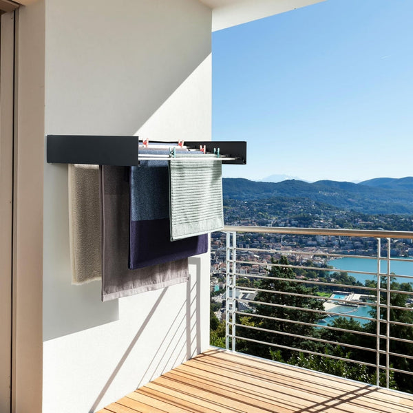 Tendedero Plegable de Pared para Ropa y Toallas 80cm | RVZ-117