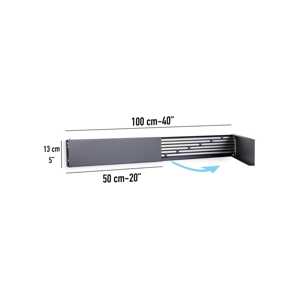 Tendedero Plegable de Pared para Ropa y Toallas 80cm | RVZ-117