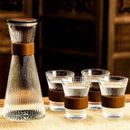 Set Jarra y 6 Vasos Vidrio Transparente | RVZ-141