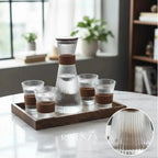 Set Jarra y 6 Vasos Vidrio Transparente | RVZ-141