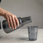 Jarra con Vaso Individual 850ml Gris Electroplateado | RVZ-143