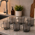 Set 6 Tazas Perla Grandes Gris | RVZ-150