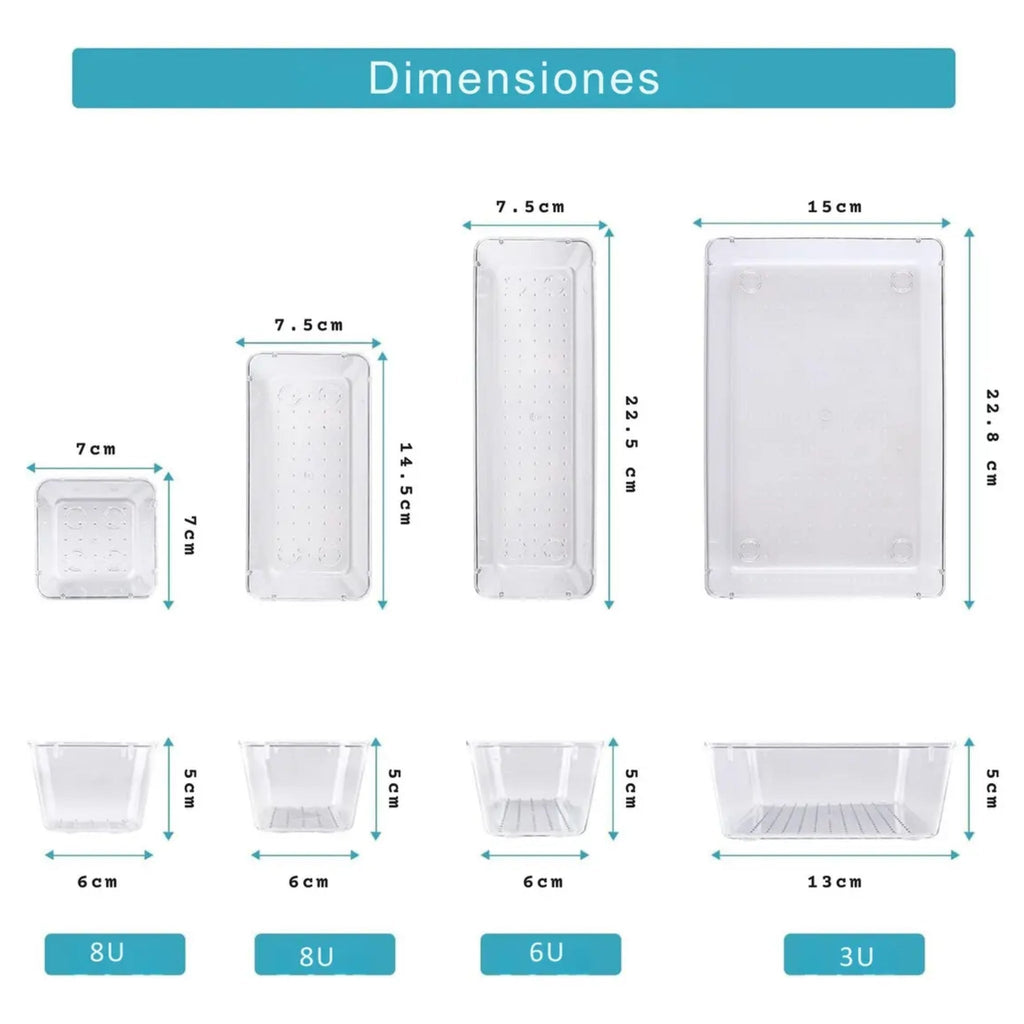 Set 25 Piezas Almacenamiento cocina y baño | RVZ-158