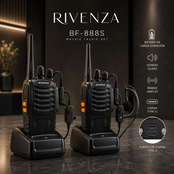 Handy Walkie Talkie Baofeng con Carga Usb-c | RVZ-77