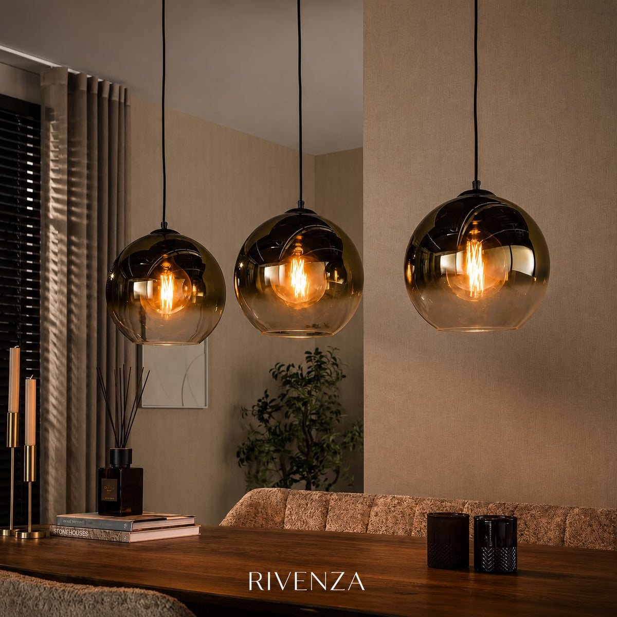 Colgante Globo Amber 25cm | RVZ-84