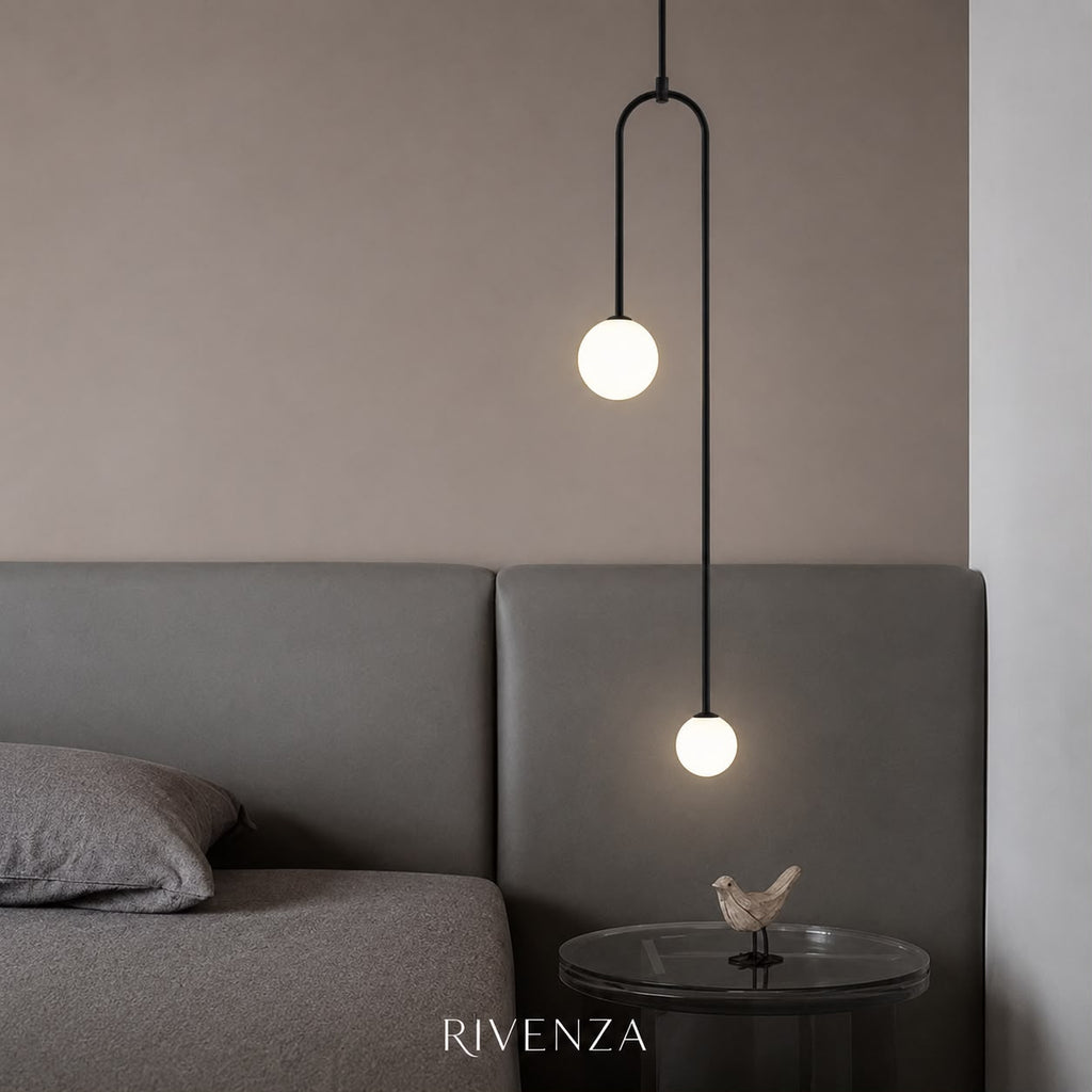 Colgante Tubo Negro 30×115cm | RVZ-85